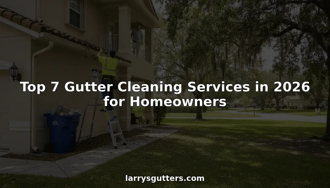 Title card reading Top 7 Gutter Cleaning Services in 2026 for Homeowners