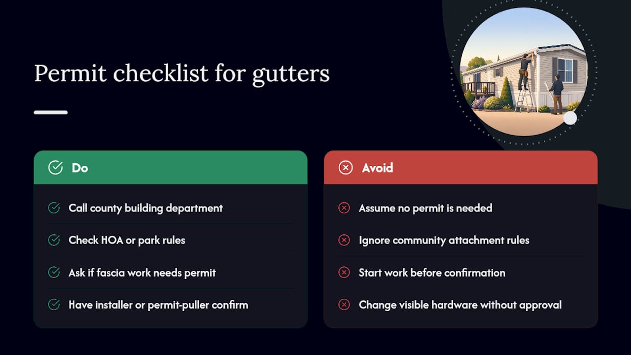 Do You Need a Permit to Install Gutters on a Mobile Home? — overview diagram