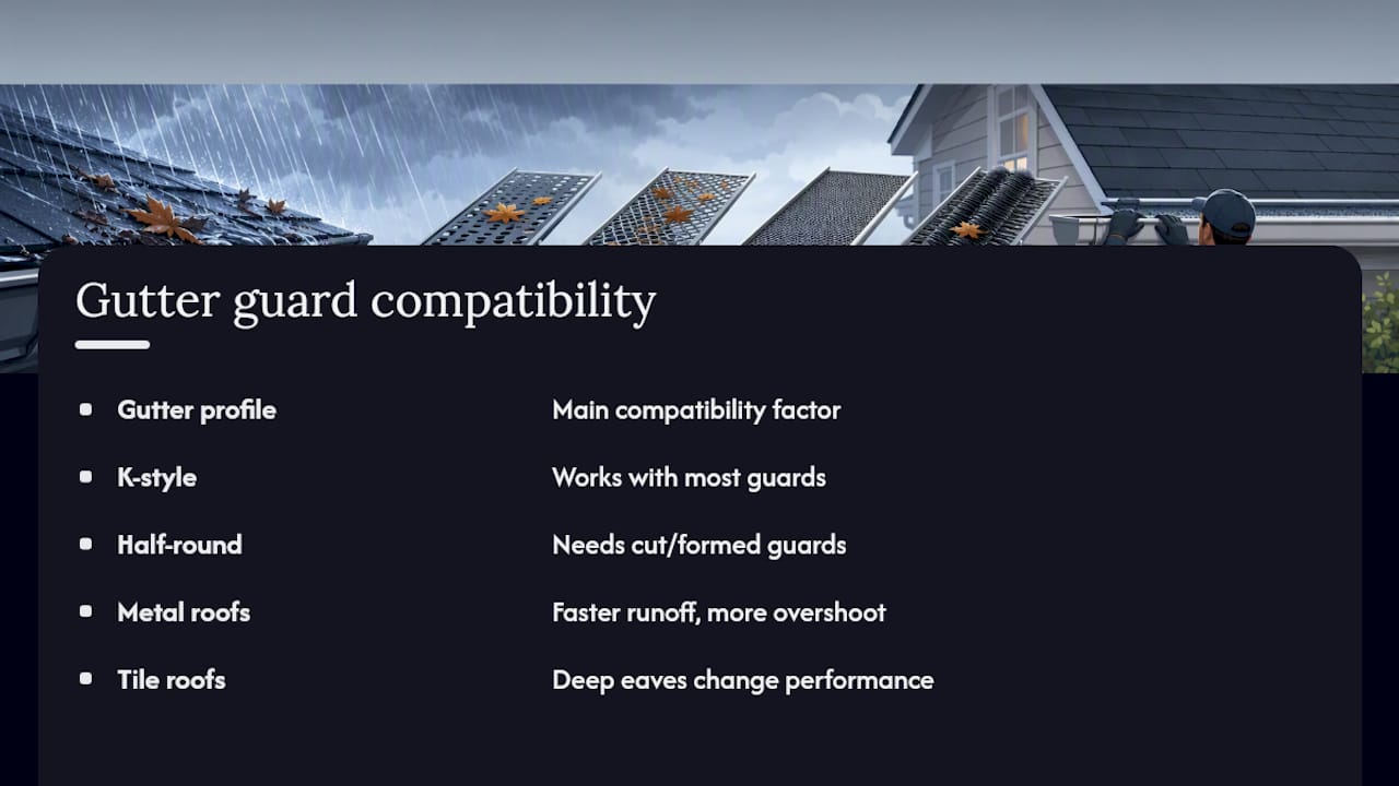 Do Gutter Guards Work With Every Roof and Architectural Style? — overview diagram