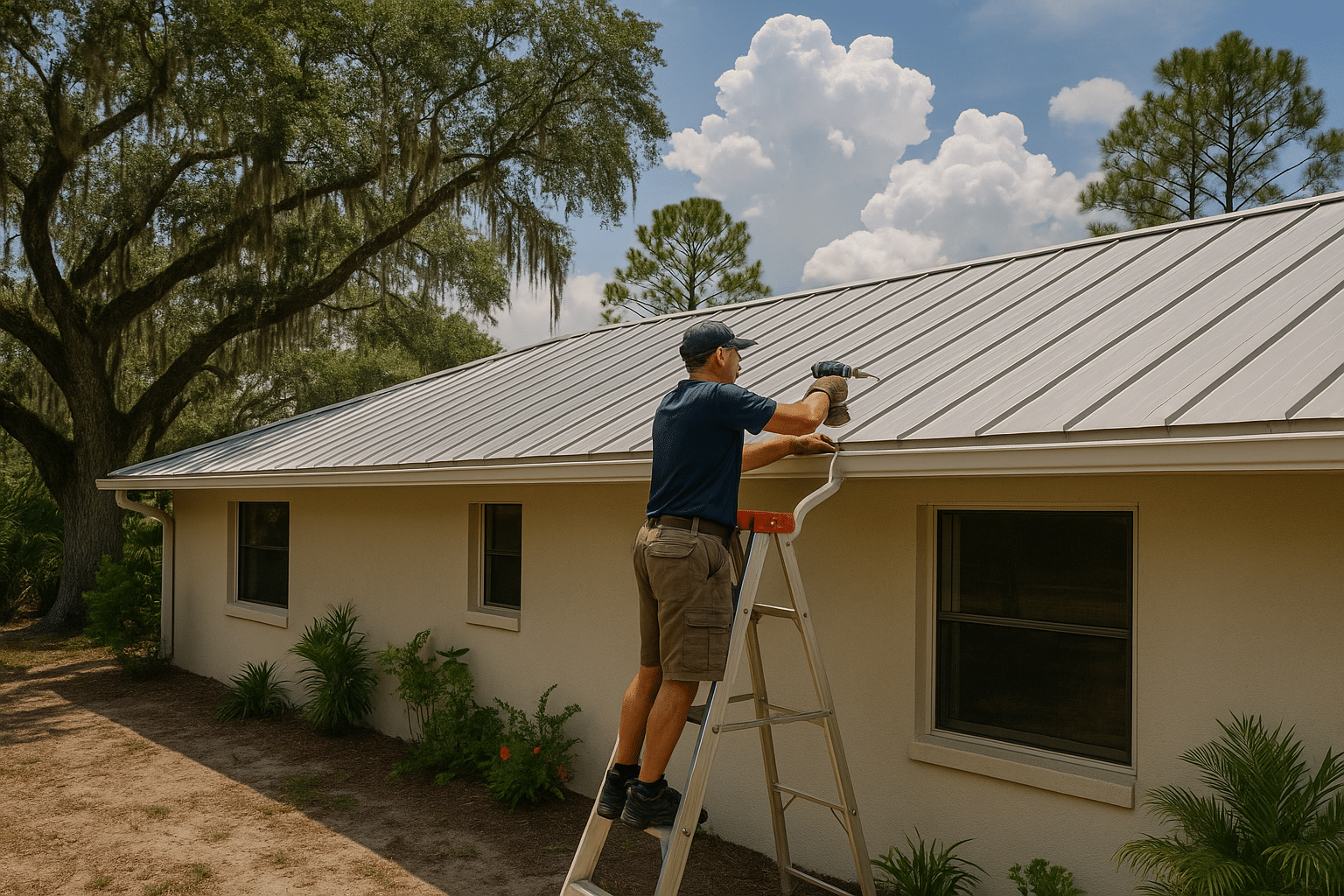 Installing Gutters on a Metal Roof in Florida: What You Need to Know