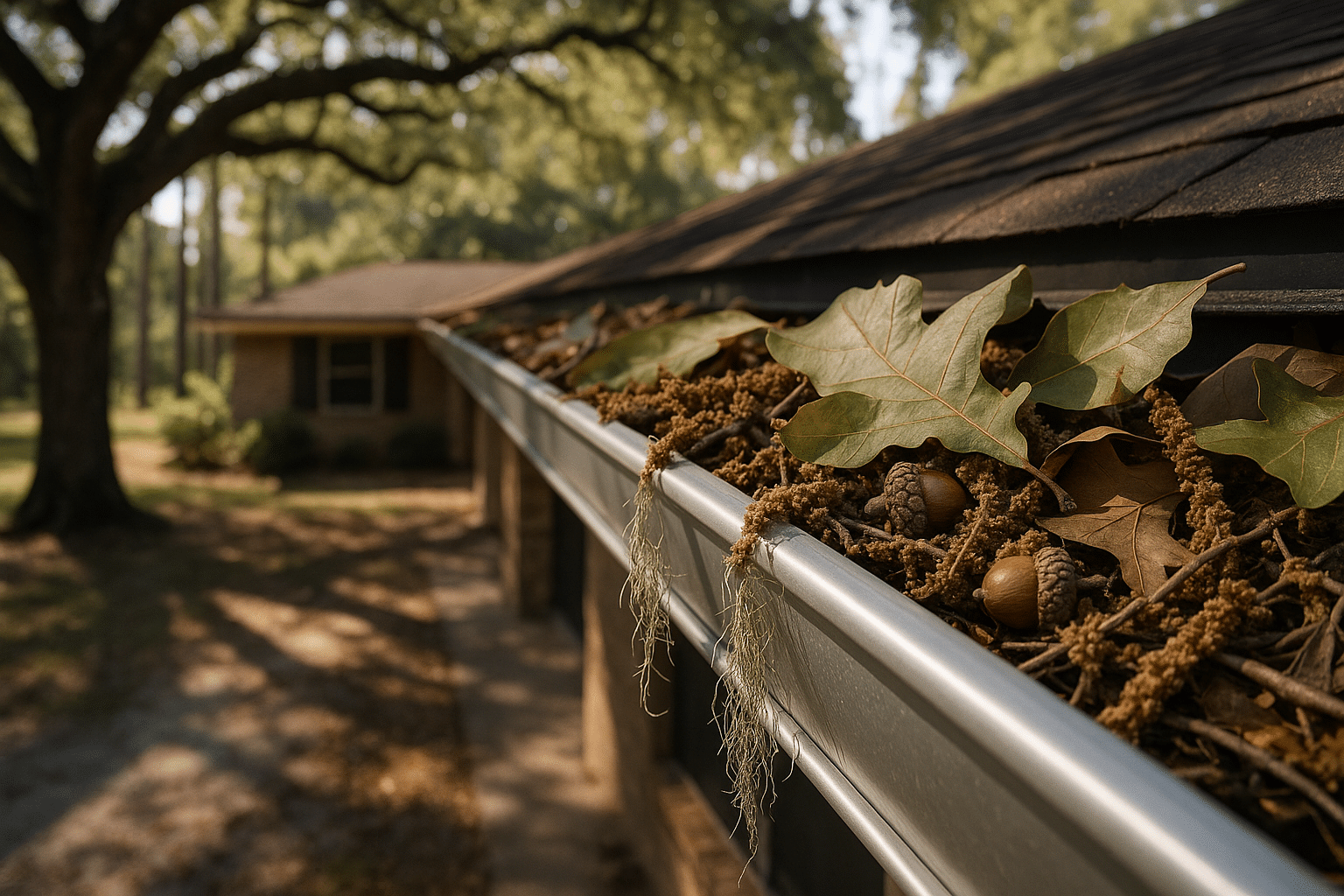Oak Catkins, Acorns, and Leaf Drop: A Season-by-Season Guide to Gutter Clogs in Central Florida