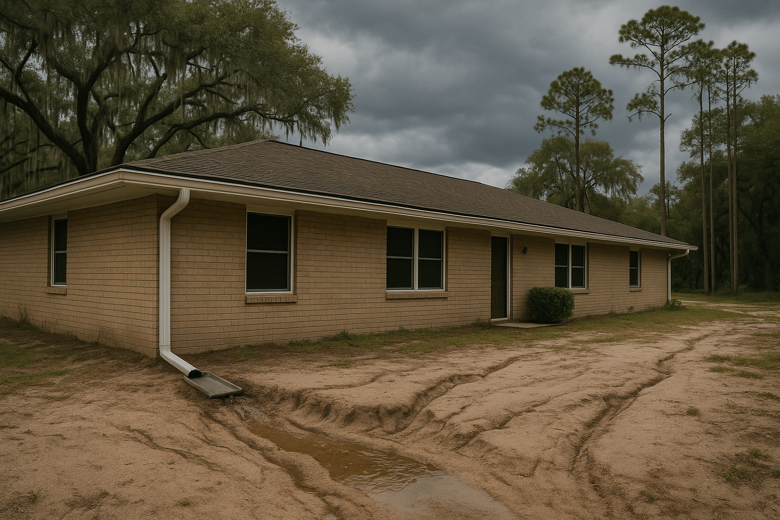 How Sandy Soil and High Water Tables Make Downspout Drainage Critical in Central Florida